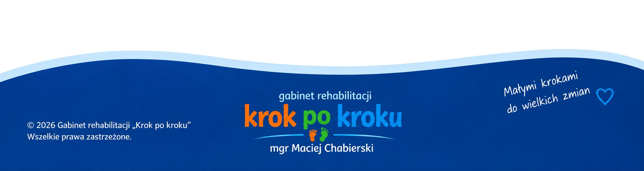 Stopka gabinetu rehabilitacji Krok po kroku